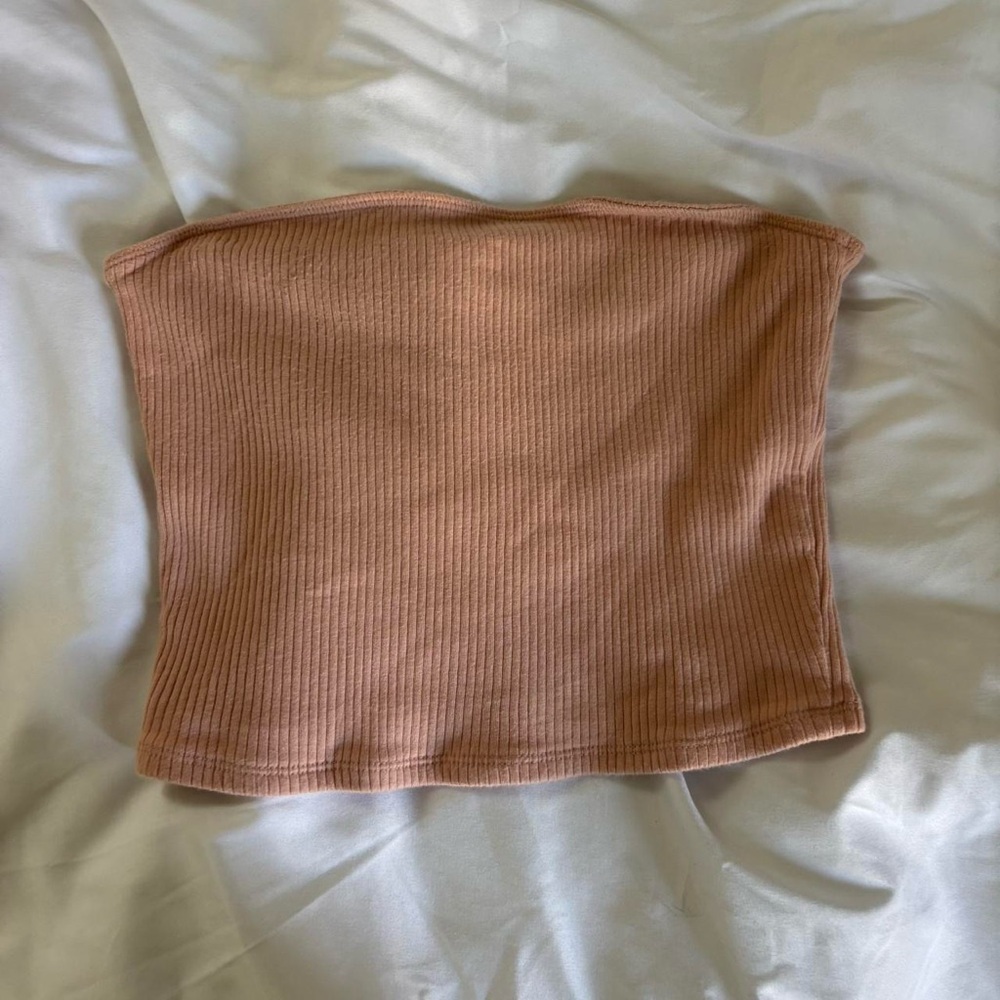 Hollister Ribbed Pink Tube Top